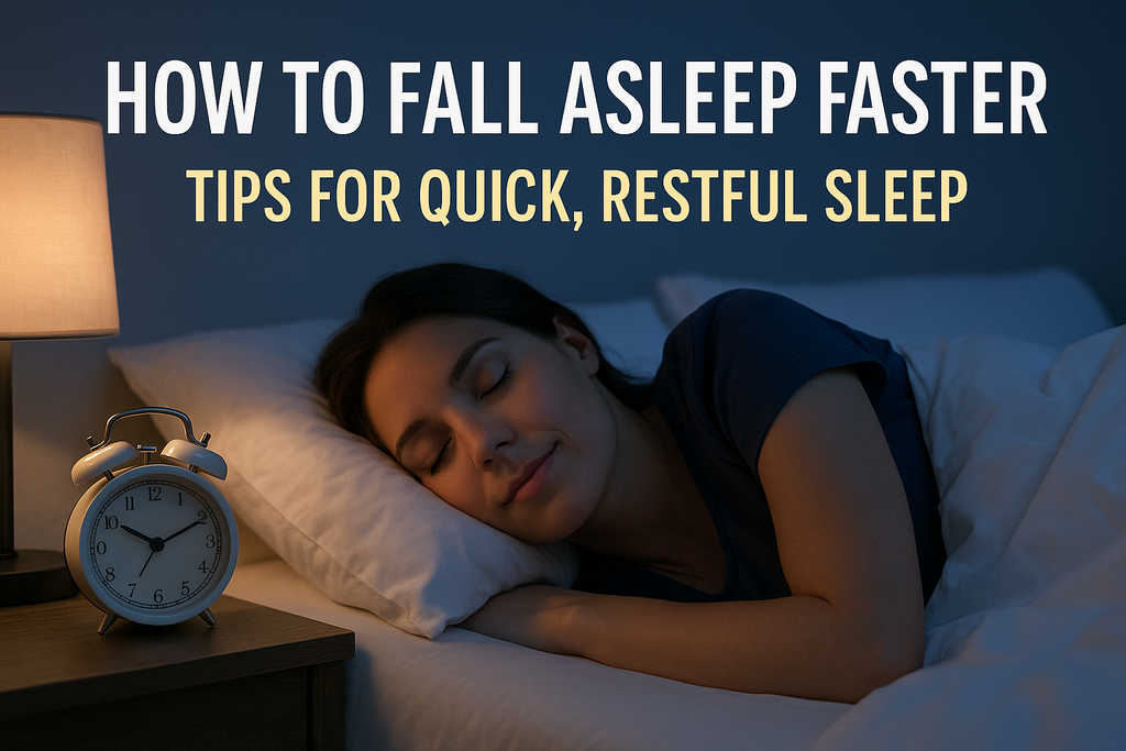 Woman who has fallen asleep faster