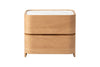 Adoni 2 Drawer Bedside Table | American Oak | Cararra Mable Top
