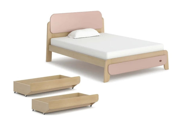 With plenty of space underneath the bed, we've added under-bed storage drawers which can be used together, one on either side of the bed, to help keep your bedroom clutter-free. all priced at 20% off RRP. Standard package includes the Avalon Double Bed, and 2 x Under Bed Storage Drawers. Add-on an Eco Kids Mattress