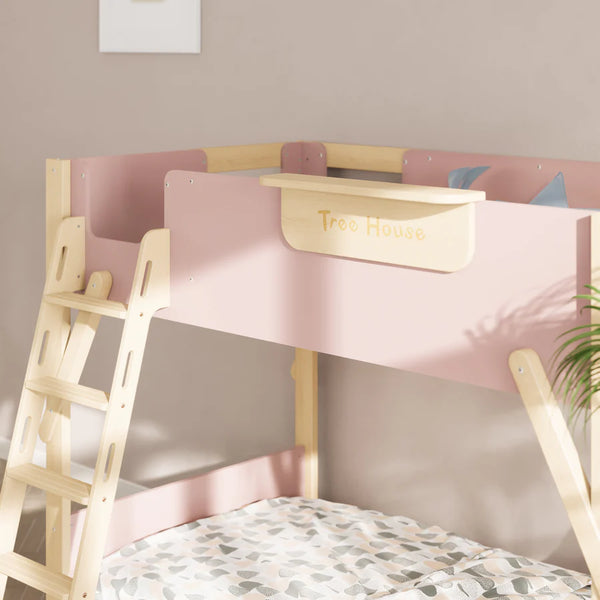 Treehouse King Single Bunk with Roof Frame and Ladder