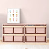 2 x Boori Kids Tidy Toy Cabinet - Pictured in the Cherry & Almond Colour