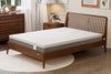 Boori Lux Queen Pocket Spring Mattress on a walnut spindle-back Boori Woodlands bed frame in a modern master bedroom