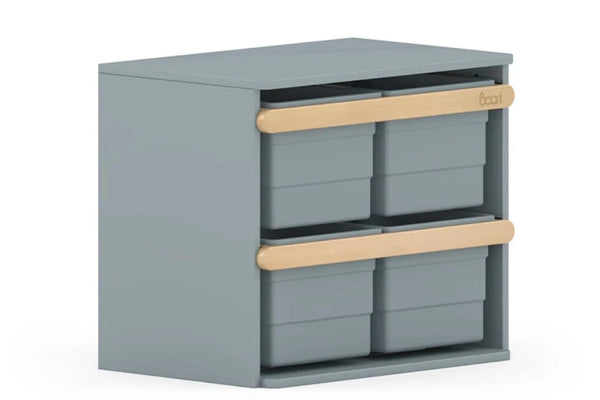Boori Kids Tidy Toy Cabinet - Pictured in the Blueberry & Almond Colour