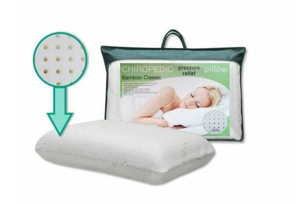 Bamboo Classic Pillow: Designed for back, front & side sleepers.Width: 60cm | Depth: 40cm | Height: 14cm