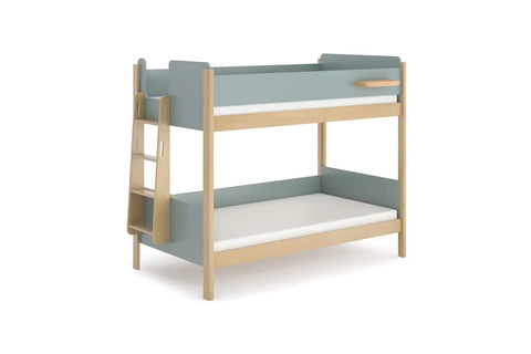 Boori Kids Natty King Single Bunk Bed with Ladder - Blueberry & Almond