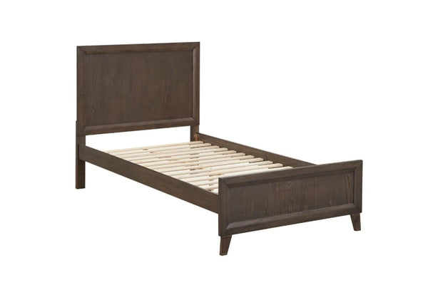 Rustic Rubberwood Timber Bed