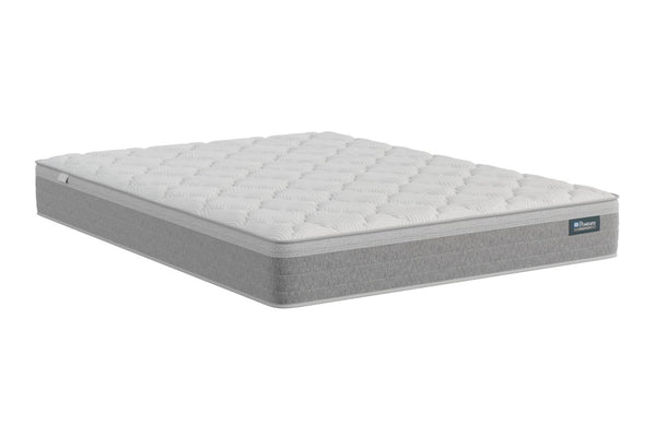 Grey mattress on a white background