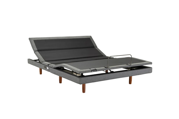 Grey Sealy Posturematic Apex adjustable base on a white background