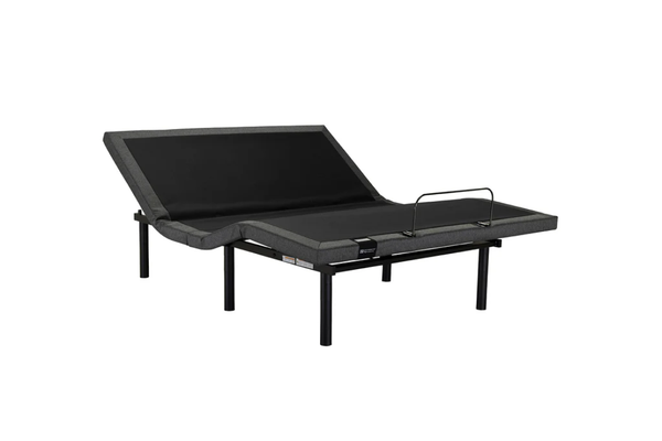 Black and grey Sealy Element Adjustable Bed Base on a white background