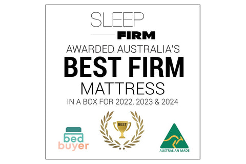 The Sleep Firm mattress has been engineered to produce an incomparable sleeping experience. Combining high density foam comfort layers with high coil count pocket springs, it stands firm and is breathable, temperature-responsive, and GECA-certified. Backed by a 15-year warranty and awarded BEST FIRM MATTRESS in a BOX for 2022, 2023 and AGAIN in 2024 by BedBuyer.