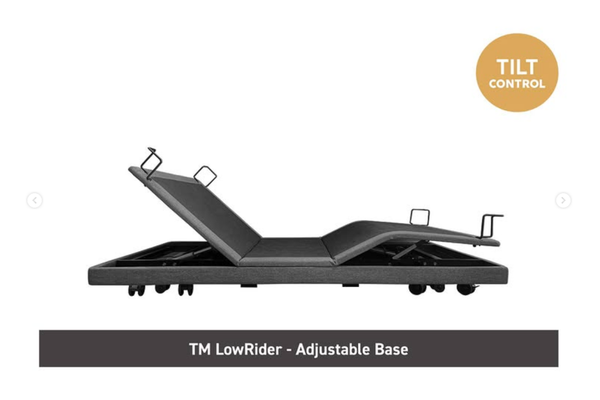 Experience the True Motion LowRider Adjustable Base - ultra-low Hi-Lo bed for superior comfort & care. Adjust 190-660mm, with massage, zero gravity & app control. Enhance sleep quality & support. 10-year warranty. Shop now!