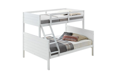The Welling Single over Double Trio Bunk Bed is an excellent choice for the shared bedroom, providing the perfect sleeping arrangements for sleepovers with friends.  Styled in the classic Shaker-inspired design, the bunk bed features panelling detail on both the head and foot boards. Enjoy a comfortable and stylish bed for your children while saving space in the room.