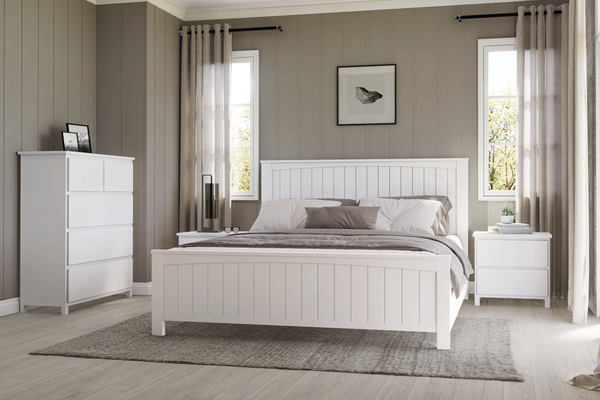 Wombarra White Timber Bed Frame | Premium Quality | Affordable Pricing