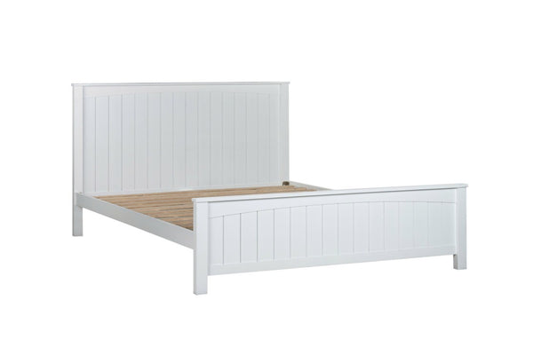 Wombarra White Timber King Bed Frame
