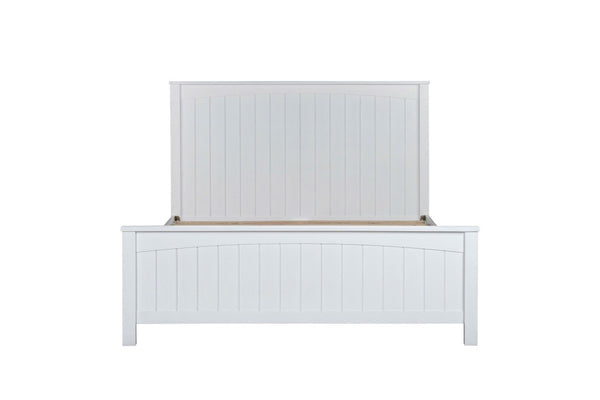 Wombarra White Timber King Single Bed Frame