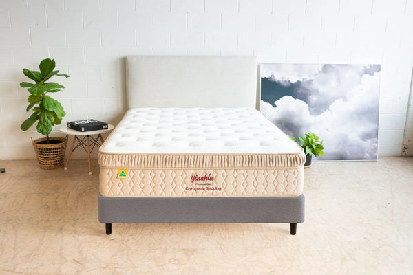 Yinahla Posture Cloud Gel was awarded Australia’s most prestigious mattress award in 2025 – Bedbuyer’s ‘Best Back Care Mattress’; Cool Posture Cloud Gel™; Total body relief; Australian Owed & Made; Zero partner disturbance; Medical-grade Posture Cloud Gel™; GECA-approved comfort foam layers; 9 Zone Ultra-Coil pocket spring system