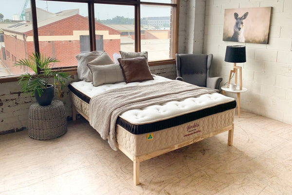Yinahla Premier Firm Mattress: Best for back pain relief in Australia. Dual spring system, HD foam, spinal alignment, zero motion transfer. 150-night trial, made in Melbourne