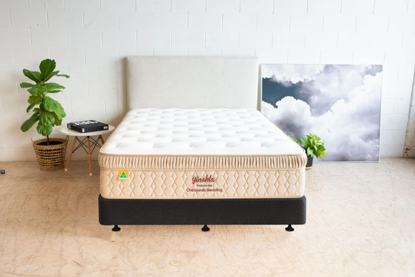 Yinahla Posture Cloud Gel Mattress & Bed Base Ensemble. Medium-firm, premium posture support mattress designed for highly sensitive bodies. 20-year warranty. 150 Night Trial.