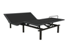 Black budget adjustable bed frame on a white background