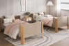 Boori Yarra King Single Bunk Bed Truffle & Beech converted into 2 king single bed frames in a stylish childrens bedroom for siblings