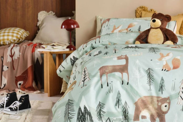 Linen House Kids Woodland Winter Quilt Cover Set