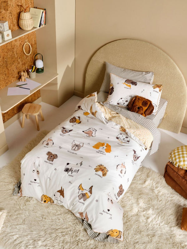 Linen House Kids Woof Woof Quilt Cover Set