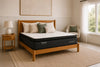 Morrison Peaceful pillow top mattress styled in a neutral bedroom - medium-feel mattress sold by Best in Beds NSW