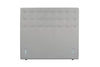 AH Beard - Designer Bedhead - High Profile 1400mm - Button Finish - Silver Colour