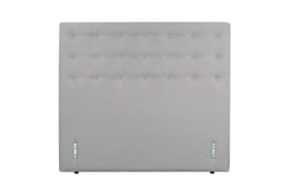 AH Beard - Designer Bedhead - High Profile 1400mm - Button Finish - Silver Colour