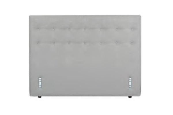 AH Beard - Designer Bedhead - Low Profile 1150mm - Button Finish - Silver Colour
