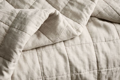 Flax coloured Bed Cover by Sheridan from the Abbotson Linen Collection available at bestinbeds.com.au and in our Campbelltown and Warrawong stores
