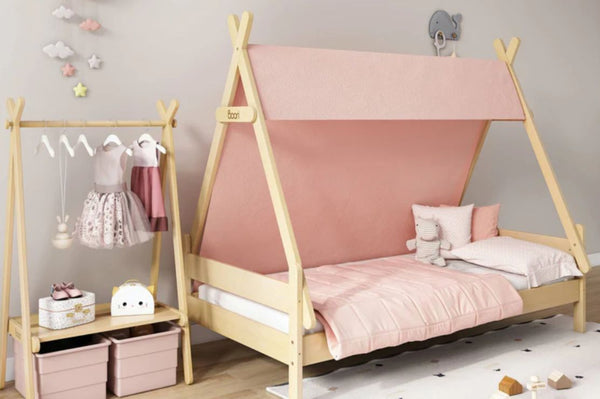 Complete your Boori Teepee Single Bed with a Blueberry Tent Canopy- available at bestinbeds.com.au