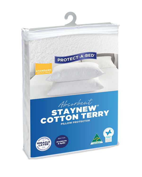 Absorbent Cotton Terry Stay New Fitted Waterproof Mattress Protector