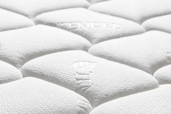 The Bcosy Mattress - Free Express Delivery Australia-Wide; Comfort = Medium-Soft Feel; Natural Tencel fabric top, Biofoam from coconut oil & bamboo charcoal fibre quilting; hybrid mattress feel. AdaptX Pocket Spring; Senses the body’s weight & respond correctly to the required support level. Mattress-in-a-Box. 10 year warranty