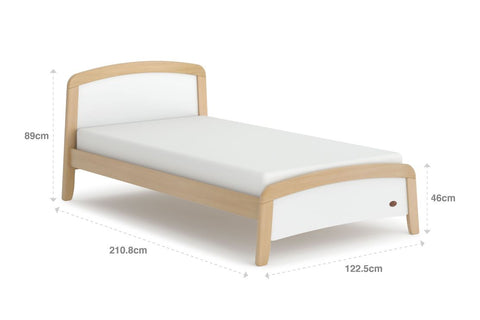 Assembled King Single Bed Dimensions - boori kids bronte king_single bed-frame - colour is barley white & almond - available at Best in Beds