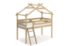 Boori Kids Forest Teepee Single Loft Bed - Almond