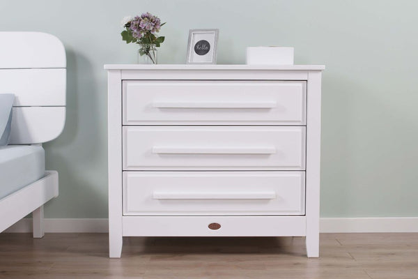 Linear 3 Drawer Chest Smart Assembly Barley White