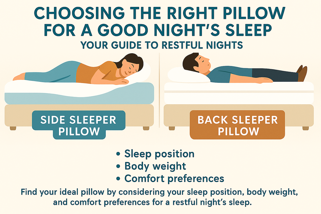 Guide to choosing the right pillow for a good nights sleep