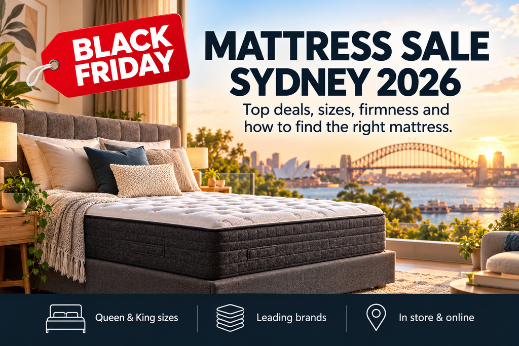 Black Friday mattress sale in Sydney with Queen and King mattress deals available online and at Best in Beds stores