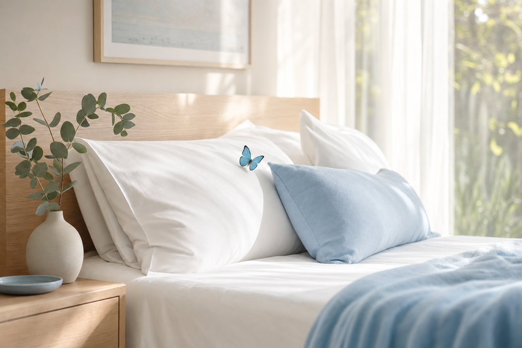 Sensitive Choice approved mattresses guide - National Asthma Council blue butterfly explained