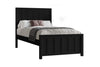 Alandur Black King Single Timber Slat Panel Bed