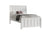 Alandur White Bed Single Timber Slat Panel