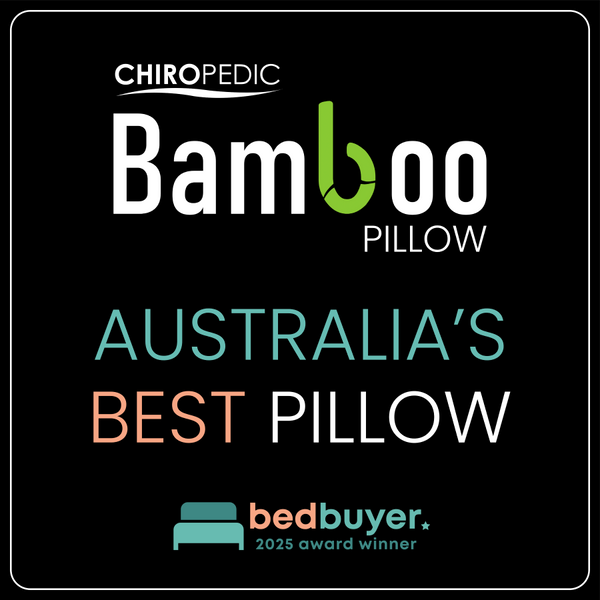 Chiropedic Pressure Relief Classic Bamboo Pillow | Awarded Australia's Best Pillow in 2025 by Bedbuyer, Choice & ProductReview