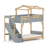 Treehouse King Single Bunk with Roof Frame and Storage Staircase