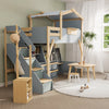 Treehouse King Single Loft with Roof Frame and Storage Staircase