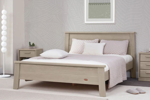Boori Living - Horizon - Bed Frame - BL-HODB_BG - Brushed Grey Colour - Pictured with matching Block Furniture