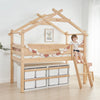 Boori Kids Forest Teepee Single Loft Bed - Almond