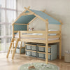 Boori Kids Forest Teepee Single Loft Bed - Almond