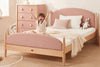 This stylish Boori Kids bed offers a versatile solution for those who can't decide between a fabric bed or a timber bed. Removable fabric headboard and footboard covers offer a contemporary playground feel. The bed is crafted with sustainably sourced European Beech and New Zealand Pine for a solid and durable build.