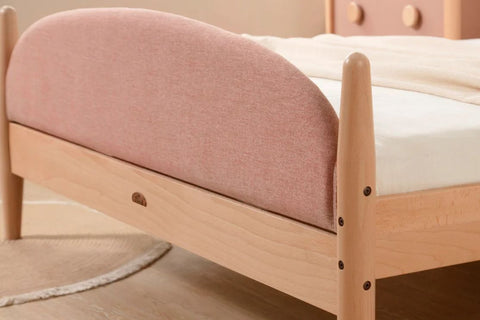 This stylish Boori Kids bed offers a versatile solution for those who can't decide between a fabric bed or a timber bed. Removable fabric headboard and footboard covers offer a contemporary playground feel. The bed is crafted with sustainably sourced European Beech and New Zealand Pine for a solid and durable build.